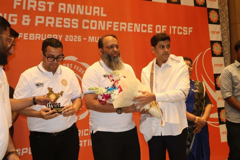 Tennis Cricket Sport Federation of India (ITCSF) Announces MP Dr. Shrikant Shinde as New National President