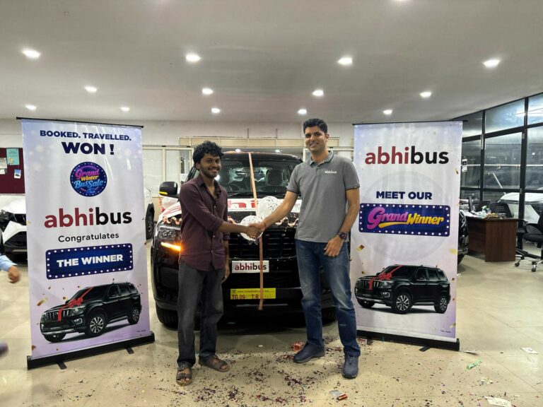 AbhiBus Rewards Grand Winter Bus Sale Winner with a Premium SUV