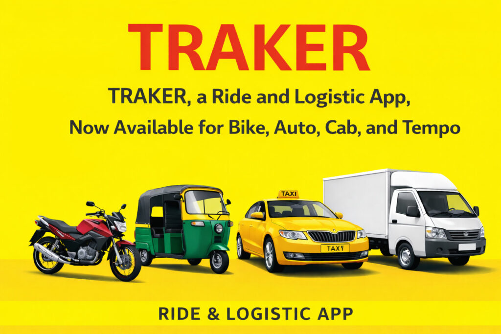 Indian Startup Traker Challenges High-Commission Ride Apps With Flat 10% Model for Mobility & Hyperlocal Logistics
