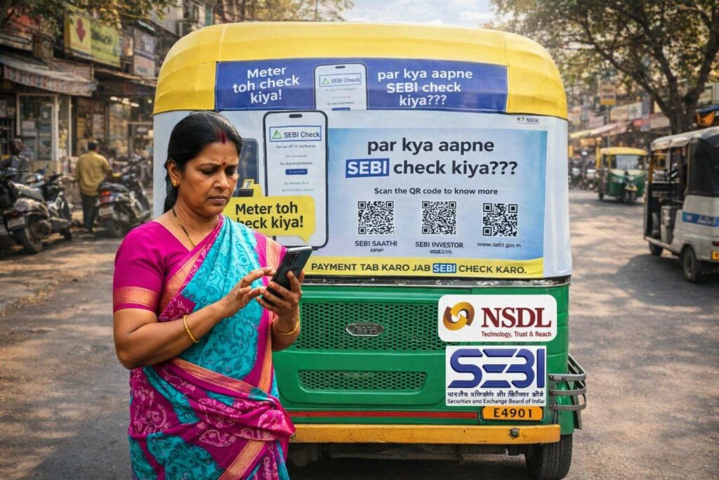 SEBI, NSDL Roll Out Auto Rickshaw Campaign to Promote Investor Verification
