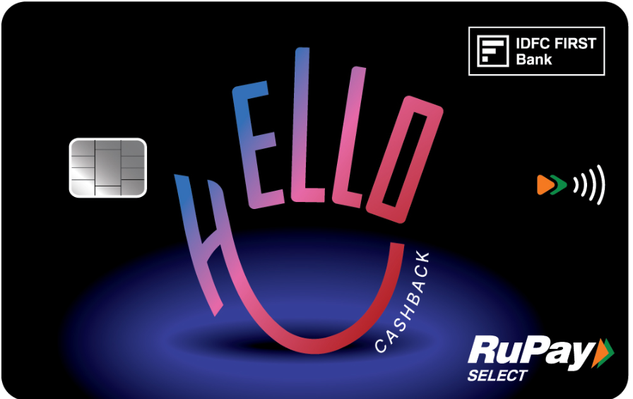 IDFC FIRST Bank launches FD backed Hello Cashback Credit Card with up to 5% Cashback