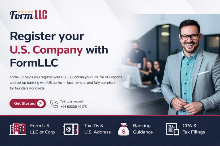 FormLLC Enables International Entrepreneurs to Legally Launch and Manage U.S. Companies Online