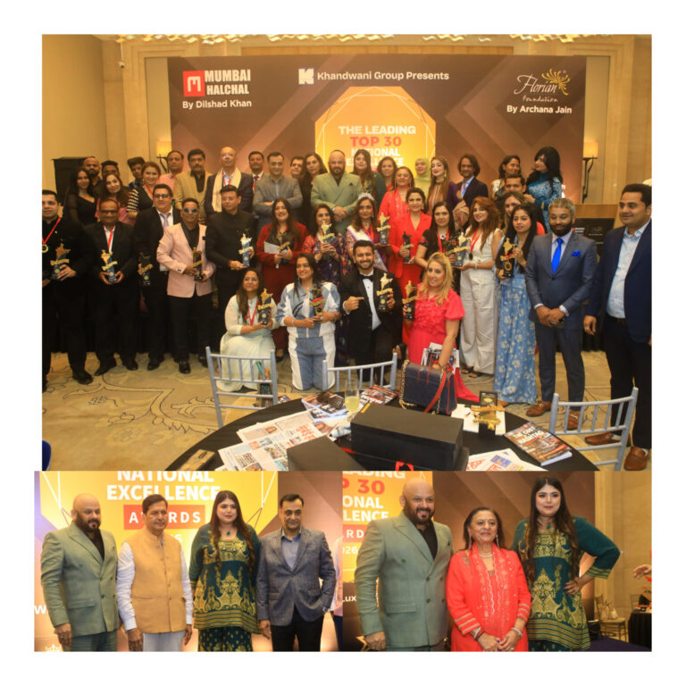 Florian Foundation by Archana Jain & Mumbai Halchal by Dilshad Khan Honour Top 30 at National Excellence Awards 2026 by Khandwani Group