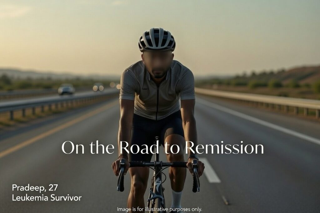 Back on the road: How an Indian-made cancer therapy helped a young cyclist restart his life