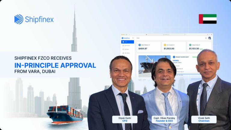 The Regulated Evolution of Ship Finance: Shipfinex Unveils “Maritime Asset Tokens” (MAT) Following VARA In-Principle Approval