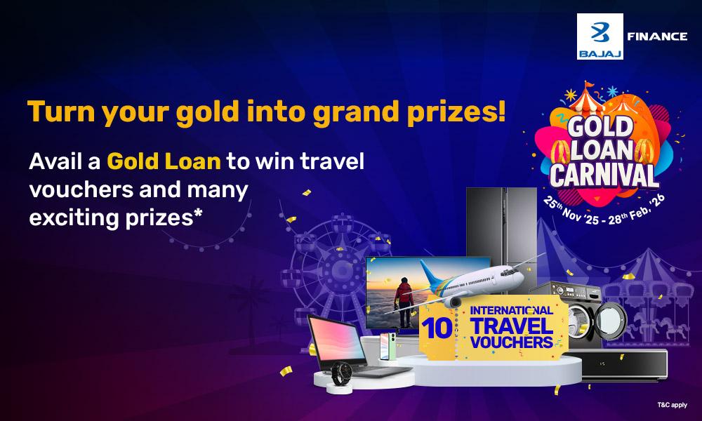 Bajaj Finance Launches Gold Loan Carnival with Competitive Interest Rates and Exclusive Rewards