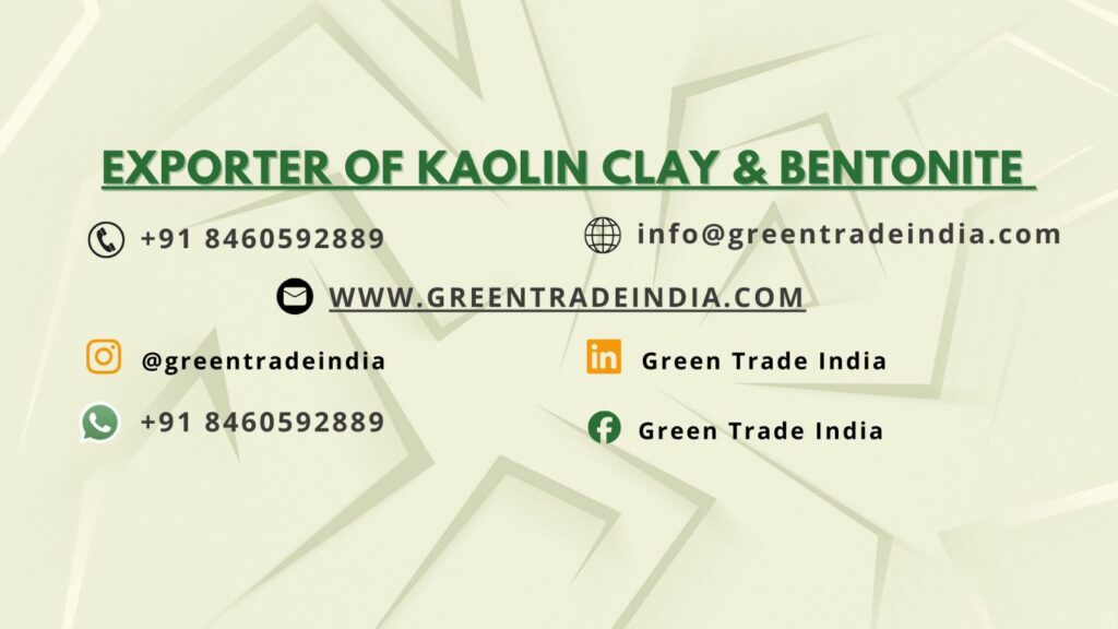 Green Trade India Maintains its Position as Leader in the Production and Export of Premium Kaolin Clay Products