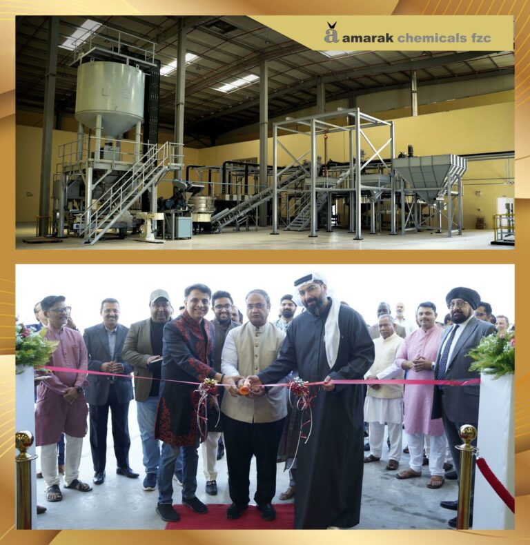 AMARAK CHEMICALS LAUNCHES 60,000-TONNE STATE-OF-THE-ART SULPHUR MANUFACTURING FACILITY IN DUBAI