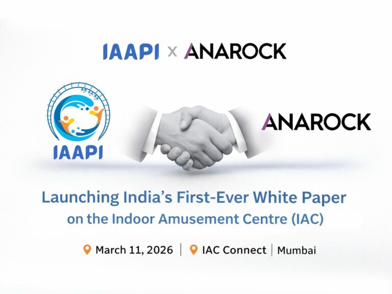 IAAPI and ANAROCK to Launch First-Ever White Paper on India’s Indoor Amusement Centre (IAC) Industry at IAC Connect