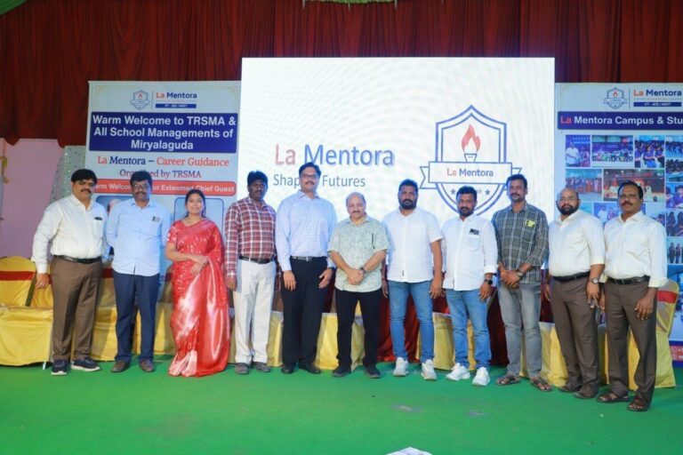 La Mentora Empowers Over 1,200 Class 10 Students Through Motivational, Career Counselling and Road Safety Awareness Program in Miryalaguda
