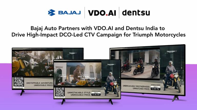 Bajaj Auto Partners with VDO.AI and Dentsu India to Drive High-Impact DCO-Led CTV Campaign for Triumph Motorcycles