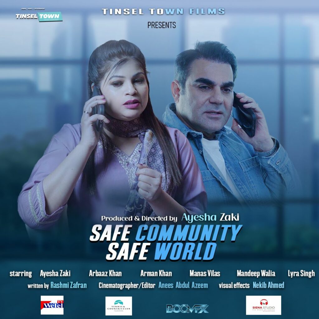 Dubai-Based Director Ayesha Zaki Makes Lead Acting Debut with Arbaaz Khan in ‘Safe Community Safe World’