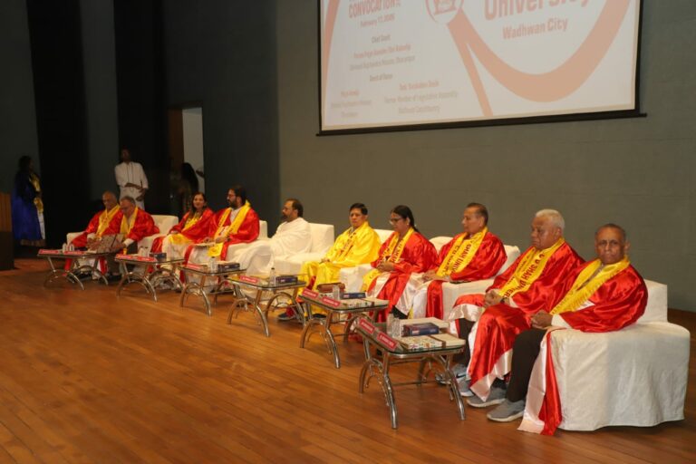 C. U Shah University’s Convocation Ceremony concluded at Wadhwan, Surendranagar.