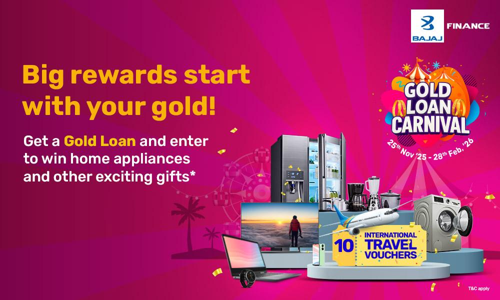 Key Factors Influencing Gold Loan Interest Rates in 2026Discover how the Bajaj Finserv Gold Loan Carnival delivers instant funds, competitive gold loan interest rate, multiple repayment options, and rewards.