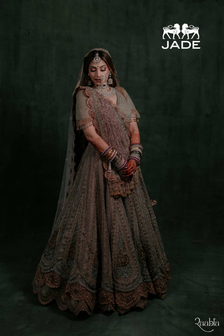 Monica Shah of JADE by MK creates a historic, no-fabric Lehenga worth 1 Crore for bride Shweana V Salgaocar