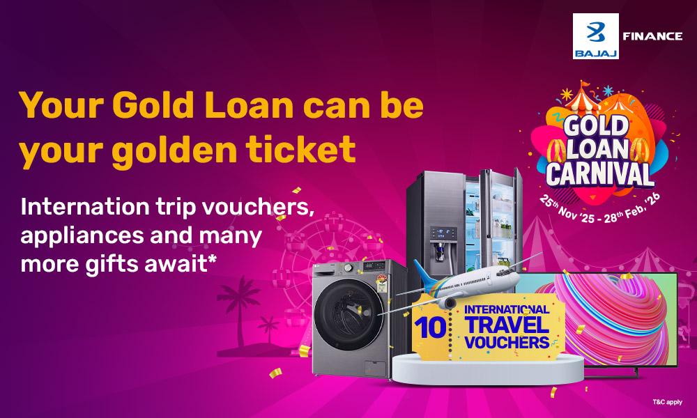 Bajaj Finance announces limited-period gold loan carnival with attractive rates and assured rewards