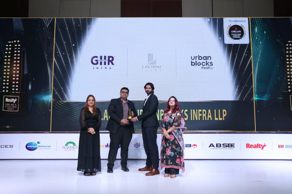 GHR Lakshmi Urbanblocks LLP Takes Top Honour by Winning Realty+”Developer of the Year – Residential” Award 2026