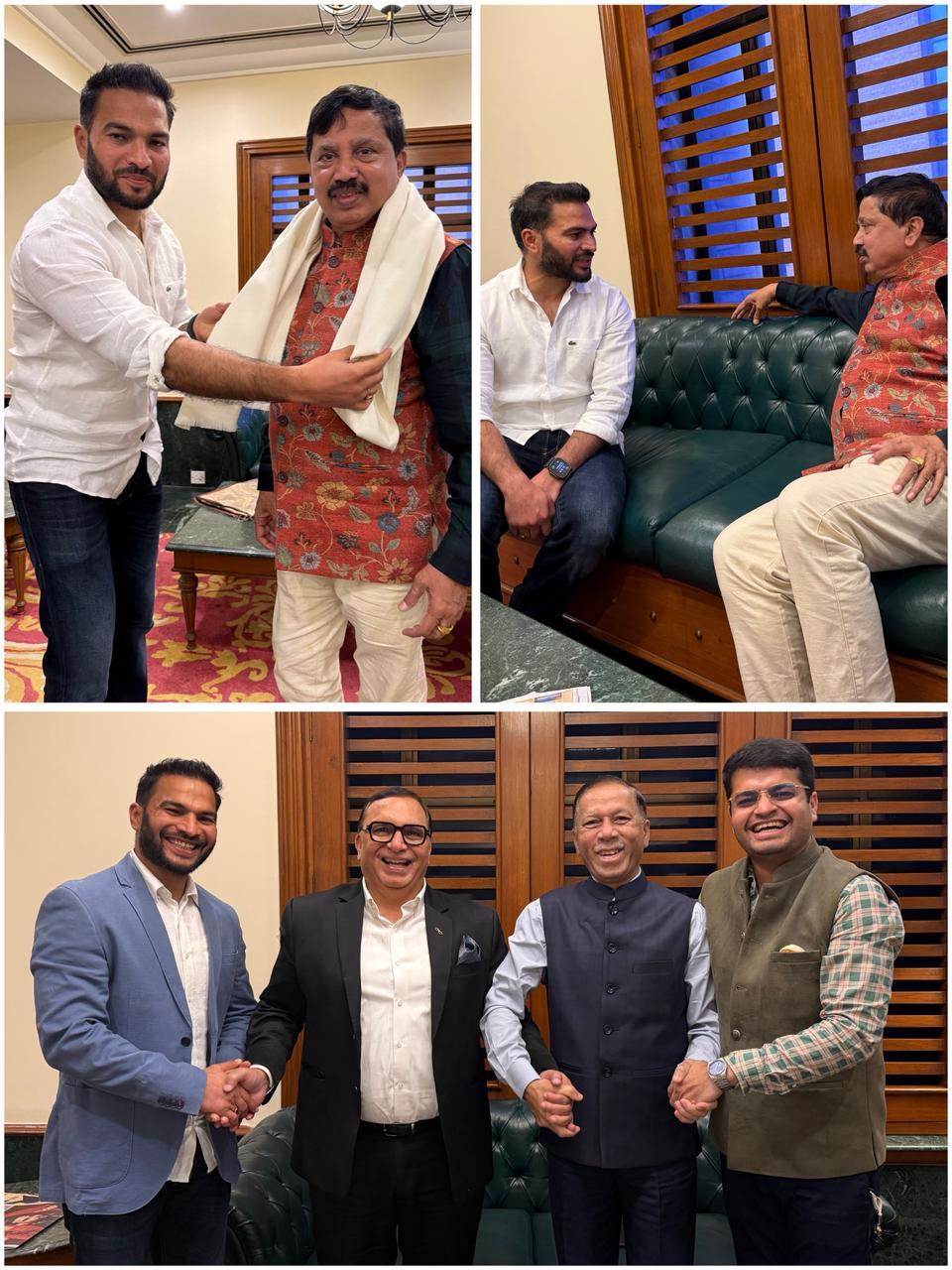 Yogesh Shelly Meets Sh Satyanarayana, Chairperson & Chief Coach PCI Ahead of 24th National Para Athletics Championship 2025-26