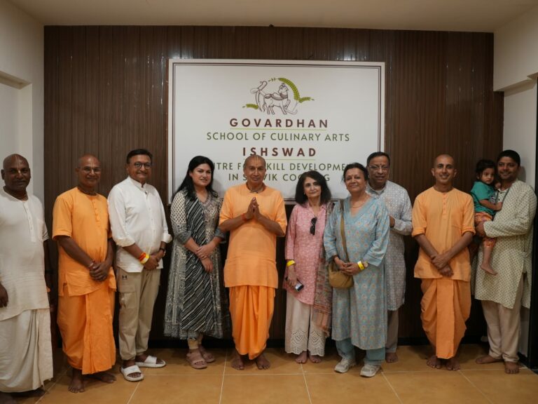ISKCON Govardhan Ecovillage launches Govardhan School of Culinary Arts, Ishswad Centre for Skill Development in Satvik Cooking