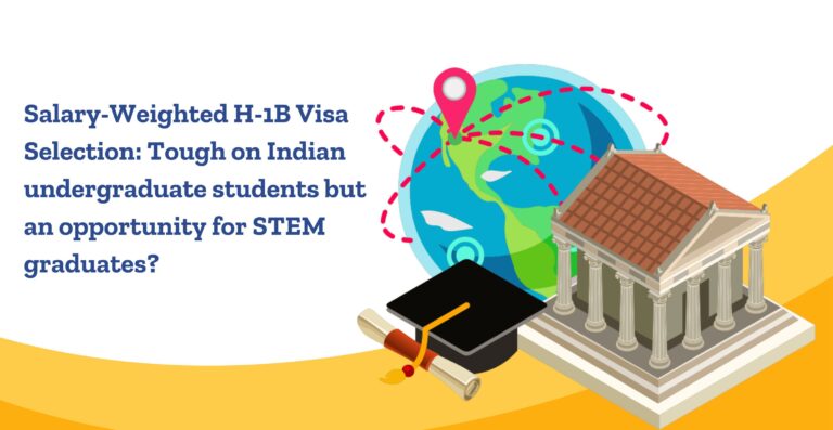 Salary-Weighted H-1B Visa Selection: Tough on Indian undergraduate students but an opportunity for STEM graduates?
