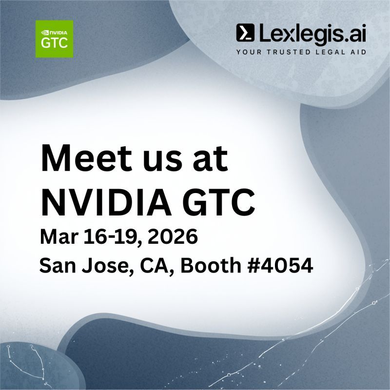 Lexlegis to Showcase AI-Driven Legal-Tech Solutions at NVIDIA GTC Conference 2026 in San Jose