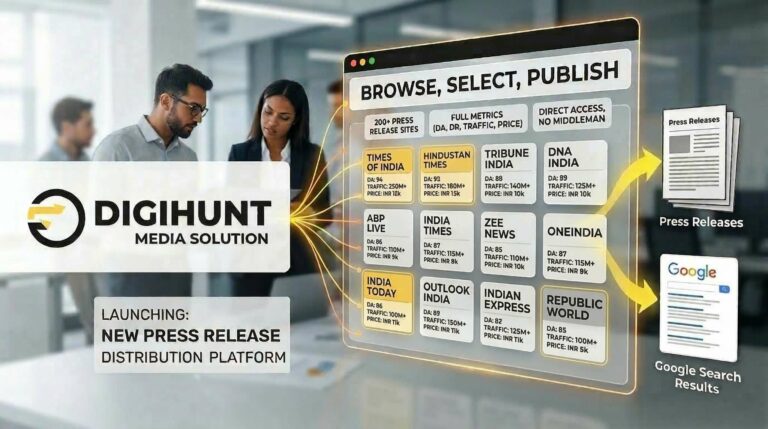 Digihunt Media Solution Launches Press Release Distribution Platform With Access to 200+ Verified Media Sites