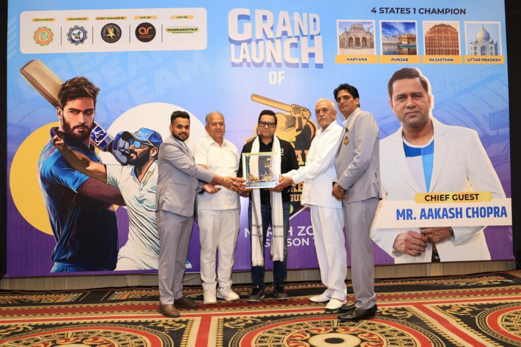 Cricket Icon Aakash Chopra Launches Dream Tennis Cricket League Season 1 North Zone in Kurukshetra