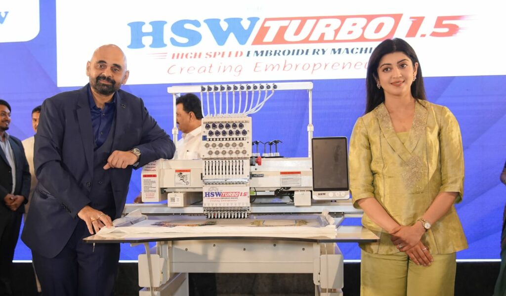 HSW Launches India’s First Fastest Single-Head Embroidery Machine ‘Turbo 1.5’