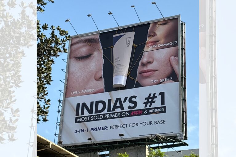FLiCKA Cosmetics Shakes Up Marketing with India’s First 20-Foot Primer Billboard