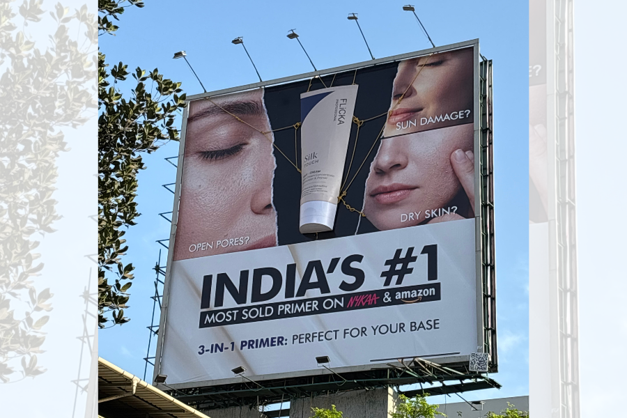 FLiCKA Cosmetics Shakes Up Marketing with India’s First 20-Foot Primer Billboard