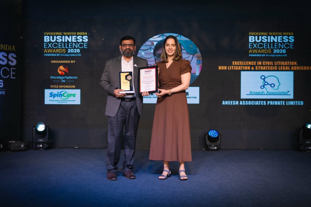 Dr. Sravan Kumar of Aneesh Associates Private Limited Honoured by Saina Nehwal with Excellence in Civil Litigation & Strategic Legal Advisory at Evolving South India Business Excellence Awards 2026