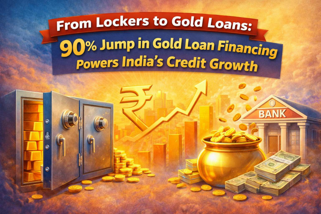 From Lockers to Gold Loans: 90% Jump in Gold Loan Financing Powers India’s Credit Growth