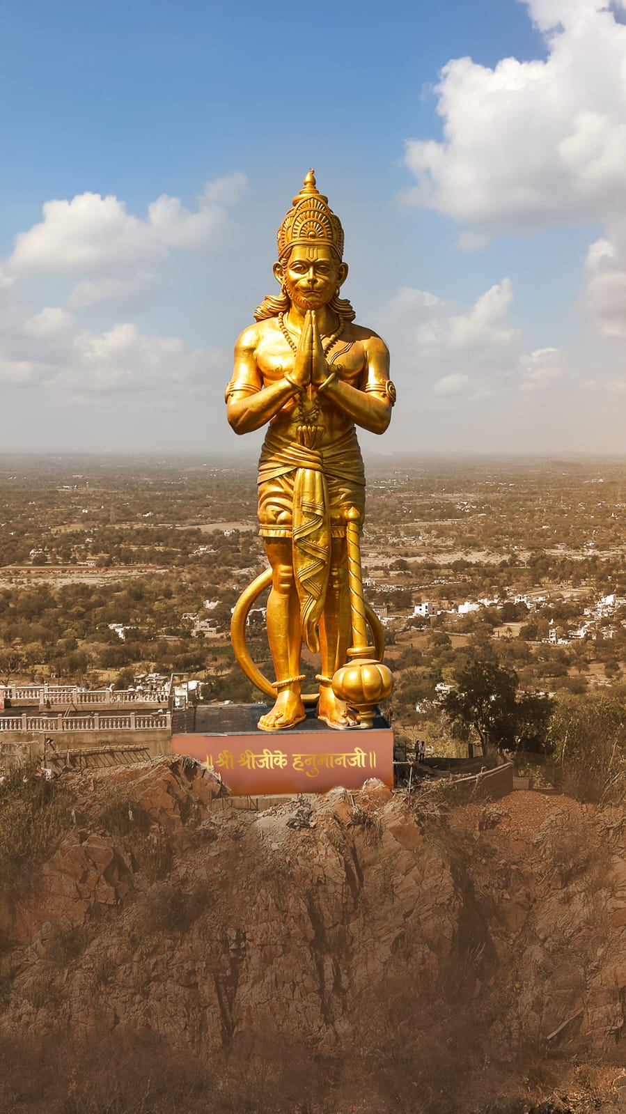 131-Foot Hanuman Statue Emerges as a Grand Symbol of Faith in Rajasthan; Divine Inauguration Held on Ram Navami