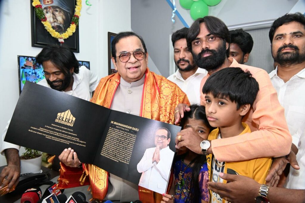 Actor Brahmanandam Unveils Githam Developers’ ‘Golden County’ at Grand Event in Hyderabad