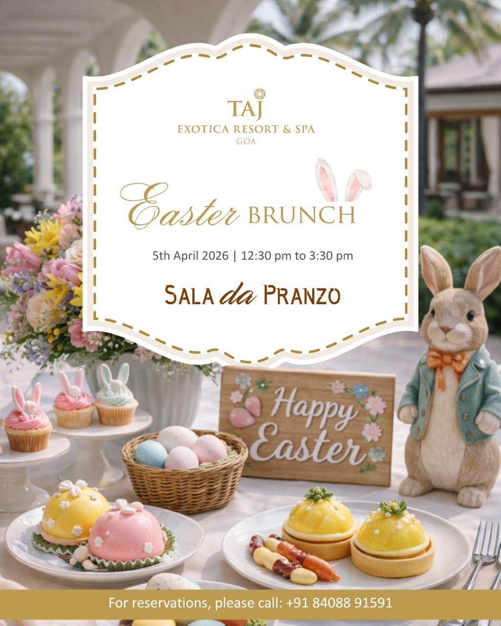 Celebrate Easter in Style at Taj Exotica Resort & Spa, Goa with a Bespoke Family Brunch Experience