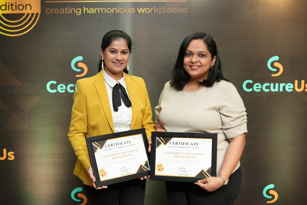 Chargeback Gurus Secures Ethical Workplace Award & Marks Fifth Consecutive Year of Safe Workplace Recognition