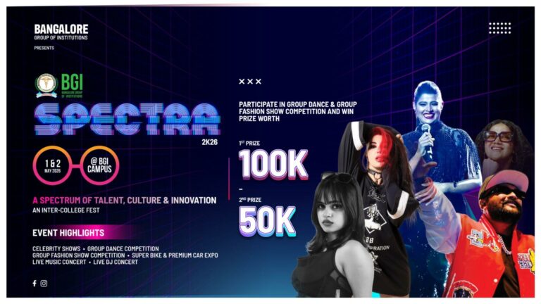 Spectra 2026 Is Bringing Bangalore’s Student Community Together at BGI