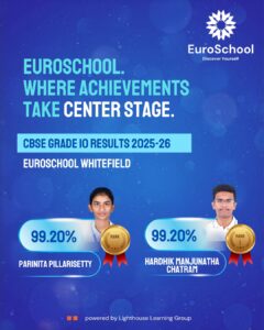 EuroSchool Students Discover Their Potential with 100% CBSE Grade 10 Success; Toppers Achieve 99.20% Excellence