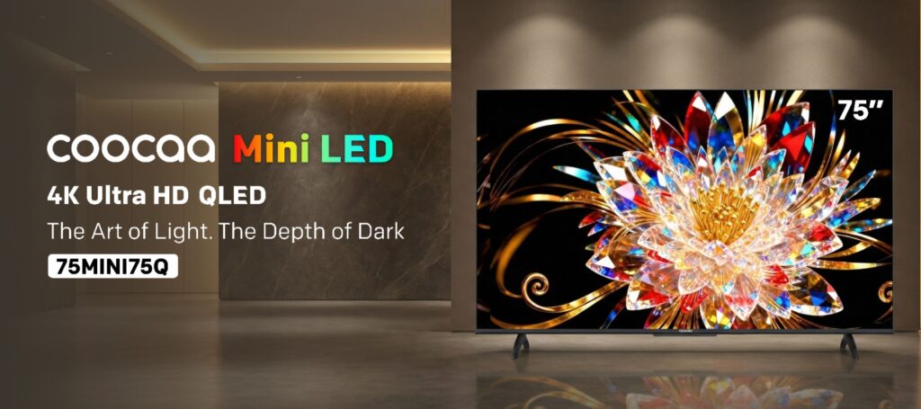 Coocaa Launches 75-inch Mini LED Google TV on Flipkart and Amazon; Expands Premium Viewing Experience at an Accessible Price