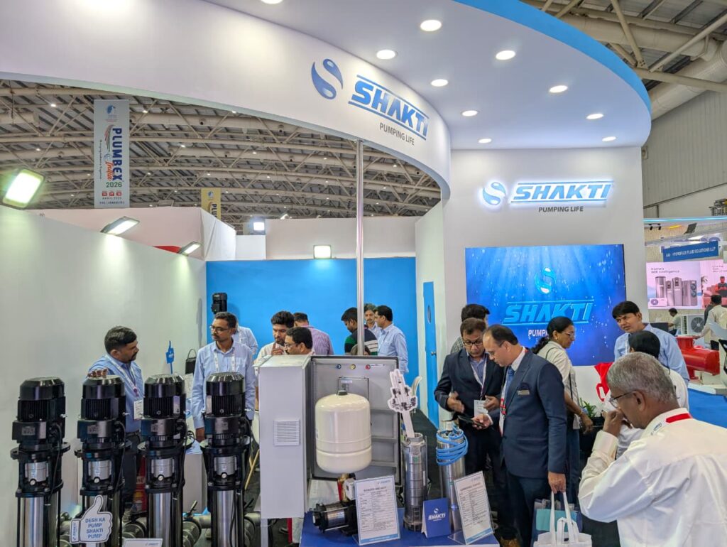 Advanced Industrial Pumping Solutions by Shakti Pumps Take Center Stage at Plumbex India 2026