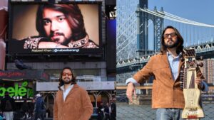 Nabeel Khan Becomes the First Sarangi Maestro Featured on Times Square Billboard in New York City