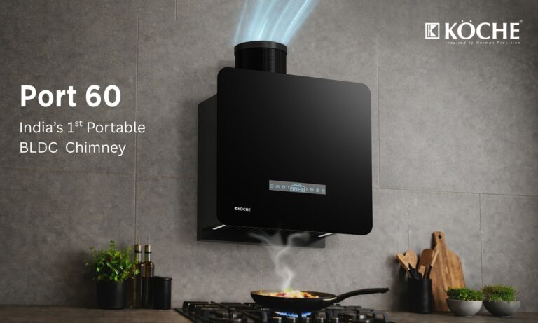 Köche Launches India’s First Portable BLDC  Chimney, Port 60