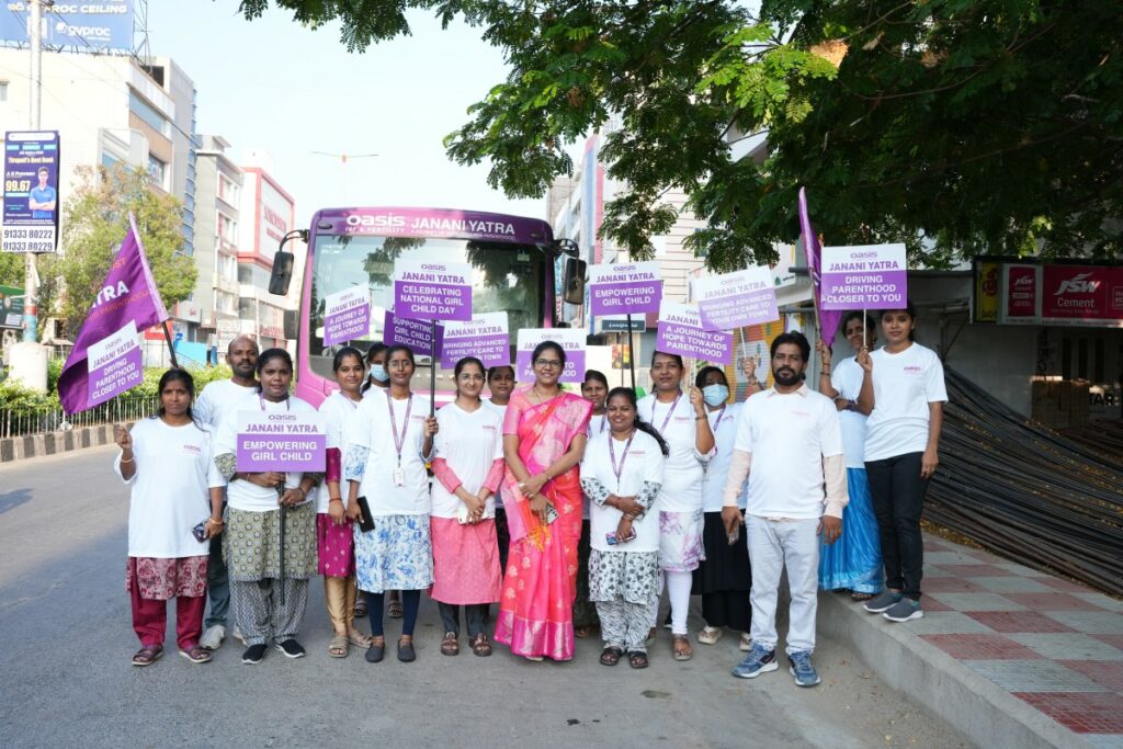 Oasis Fertility’s Janani Yatra Reaches Tirupathi to Boost Fertility Awareness