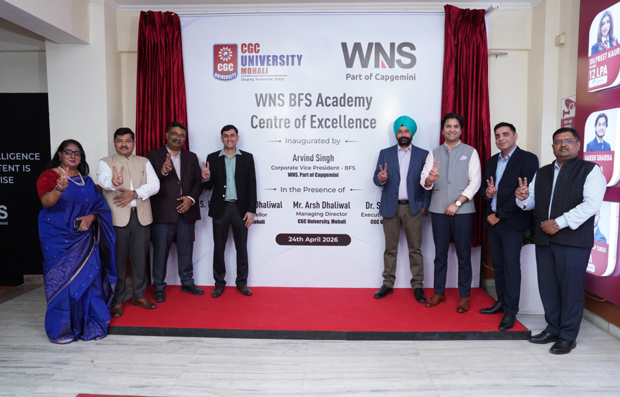 WNS Launches India’s Largest BFS Centre of Excellence at CGC University, Mohali