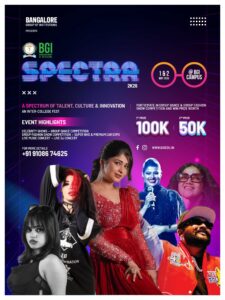Spectra 2026: Bangalore’s Ultimate Cultural Explosion Set to Ignite This May