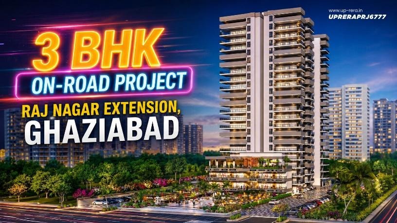 Book Premium 3BHK Luxury Flat in Ghaziabad – Charms India Iconic Tower, Raj Nagar Extension