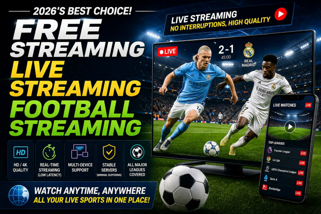 Best Platforms for Free Streaming, Real-Time Streaming, and Football Streaming in 2026
