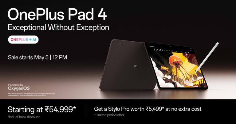 OnePlus Pad 4 Debuts with Snapdragon® 8 Elite Gen 5 built for PC-Level Performance on the Go