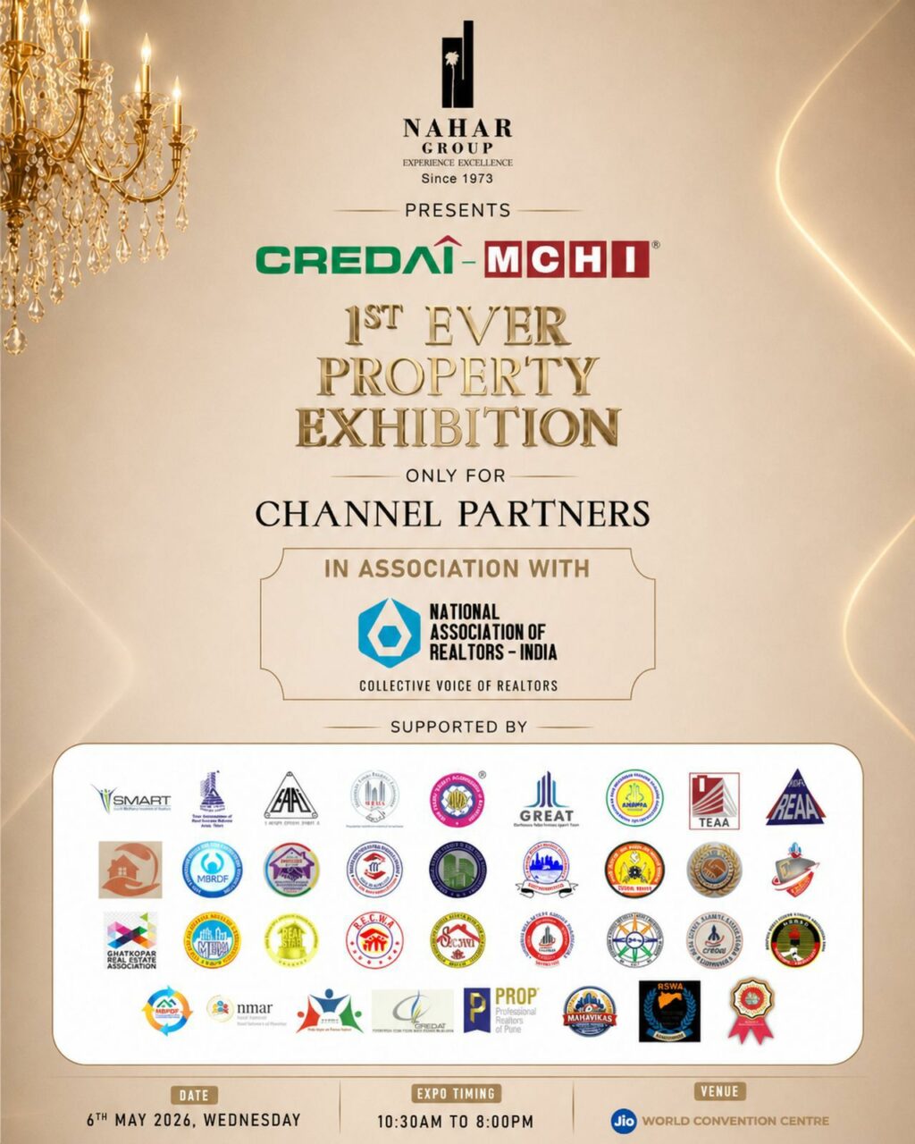 CREDAI-MCHI to Host First-Ever Property Expo Exclusively for Channel Partners on 6th May 2026 in Mumbai.