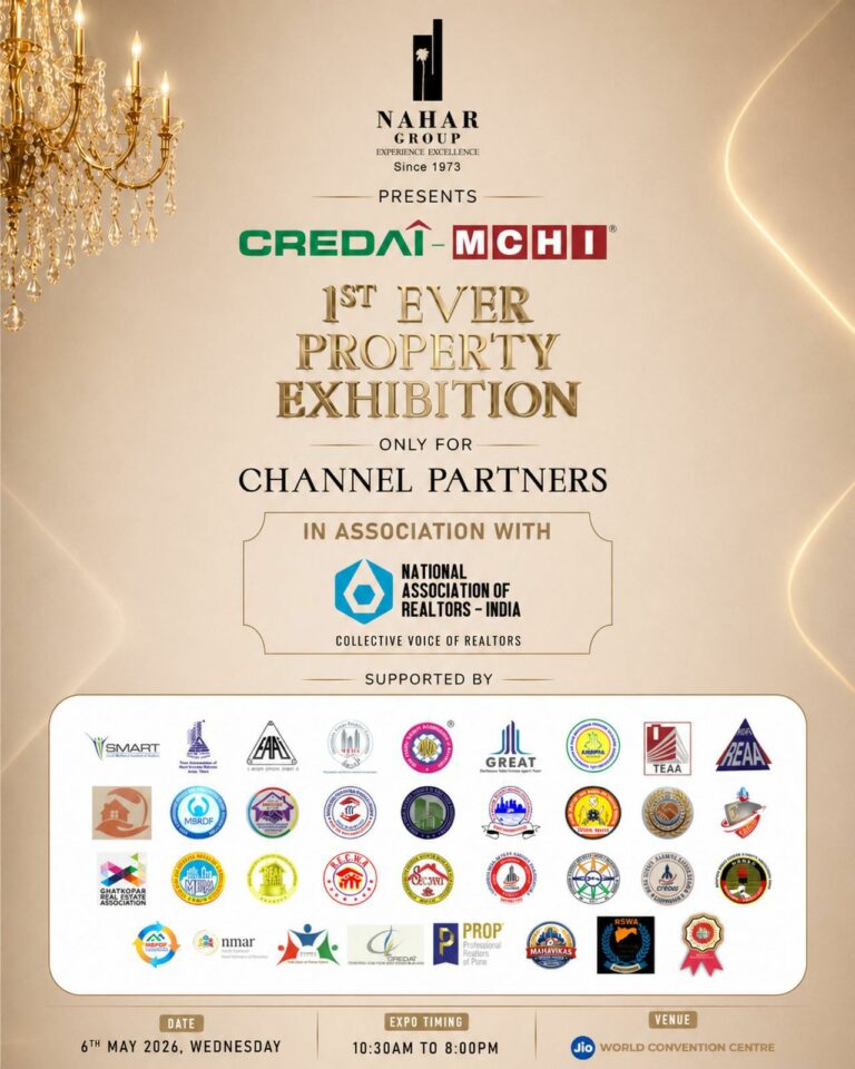 CREDAI-MCHI to Host First-Ever Property Expo Exclusively for Channel Partners on 6th May 2026 in Mumbai.